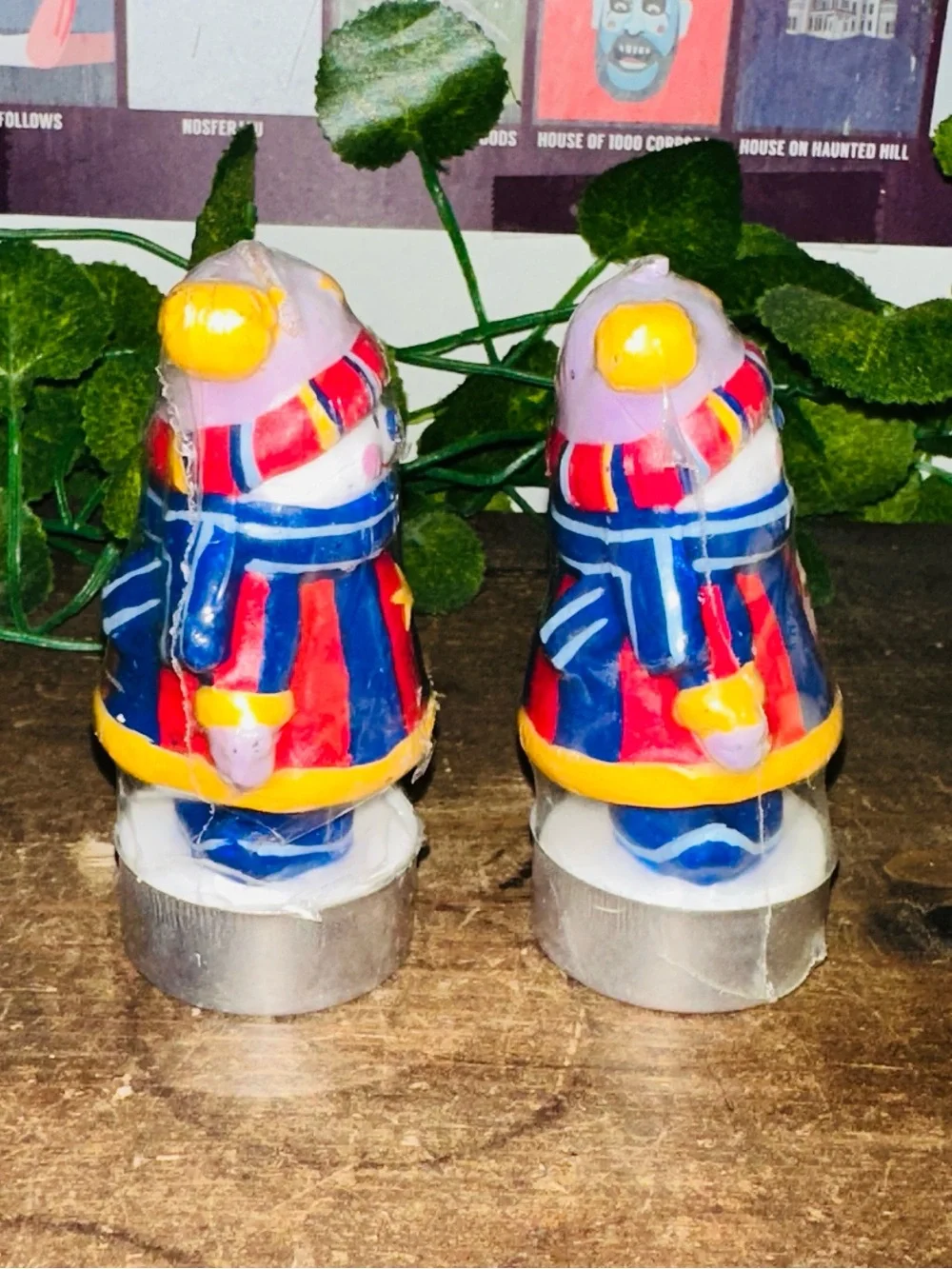 Christmas Snowman Figural Tea Light Candles
